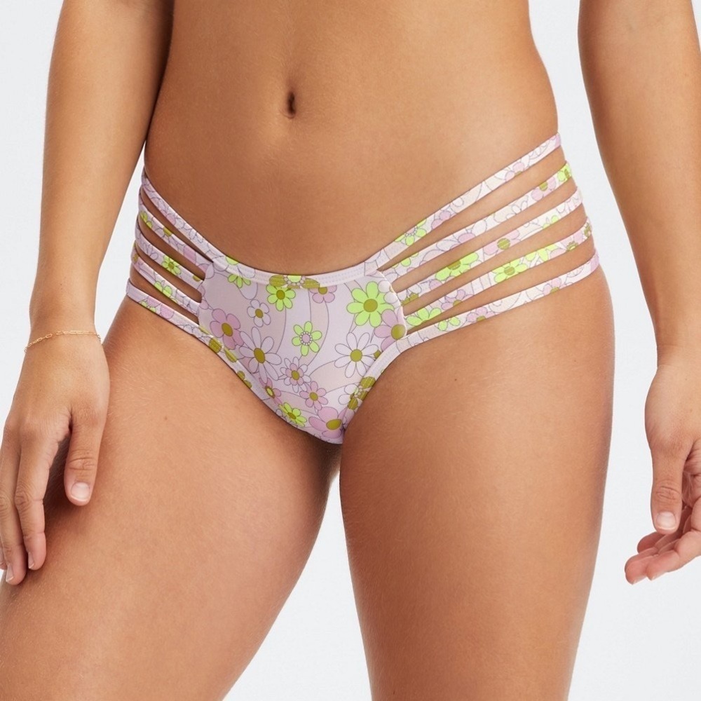 Fabletics High-Waisted Strappy Bikini Bottom NWT LARGE